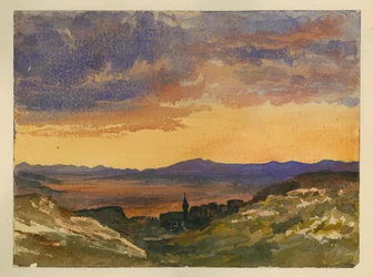 Dolina Jezreel (toaleta i ołówek na papierze)